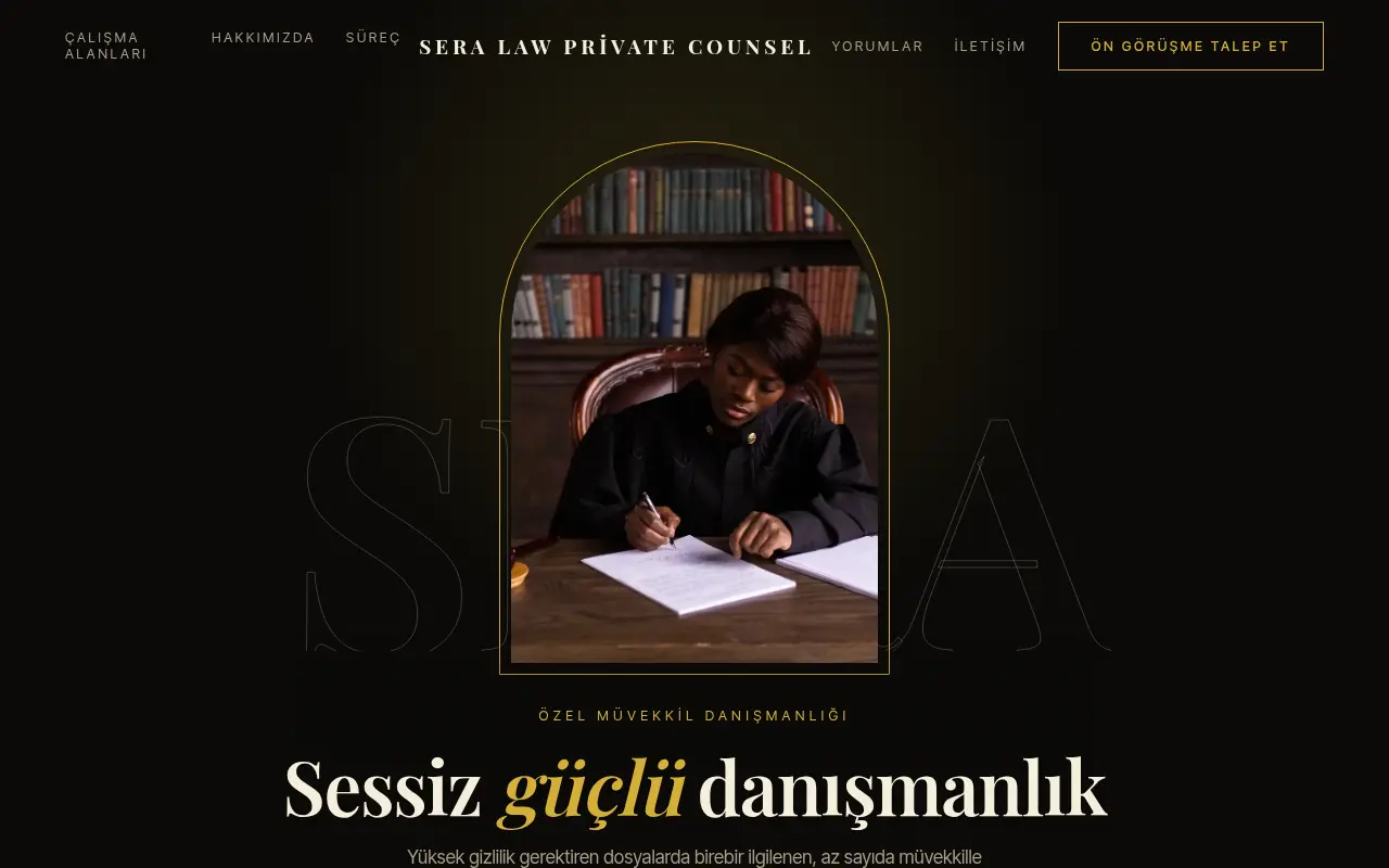 Avukat Web Sitesi — Sera Law Private Counsel
